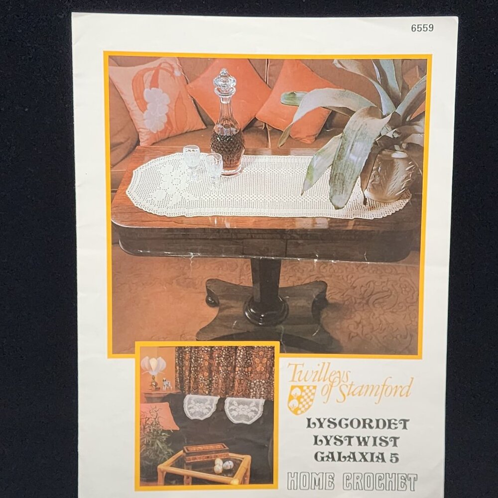 Crochet Pattern Chair Back & Runner Twilleys Home Galaxia 5 #6559
